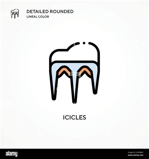 Icicles Vector Icon Modern Vector Illustration Concepts Easy To Edit