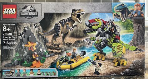 Lego Jurassic World 75938 T Rex Vs Dino Mech Battle New Sealed