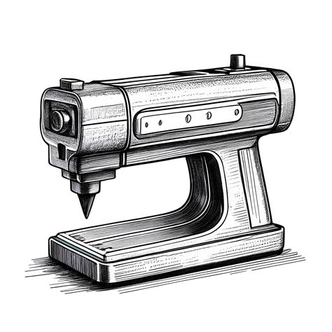 Premium Vector Stapler Ink Sketch Drawing Black And White Engraving