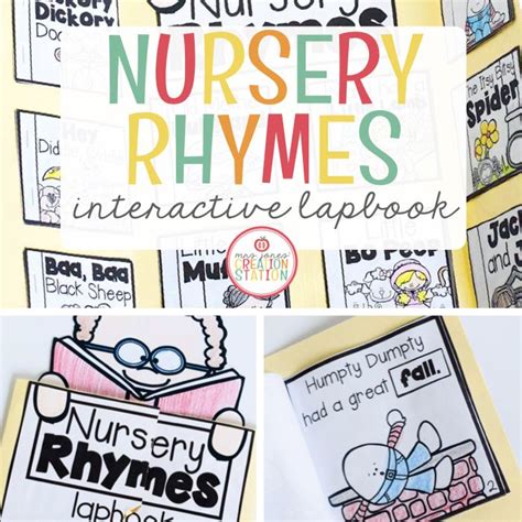 NURSERY RHYMES LAPBOOK Mrs Jones Creation Station Store Nursery