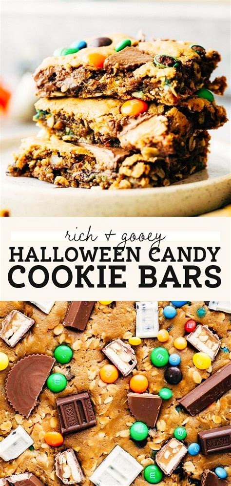 Leftover Halloween Candy Cookie Bars Butternut Bakery Recipe