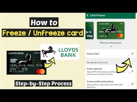 Freeze Unfreeze Card Lloyds Bank Misplaced Debit Or Credit Lloyds