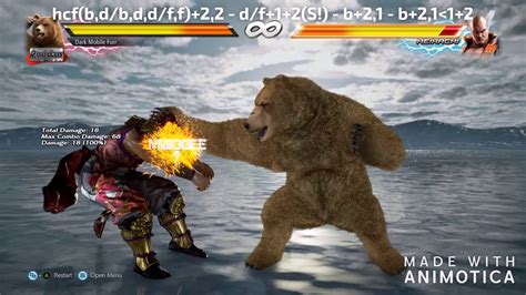 Tekken 7 Kuma Panda Bear Combo Hcf 2 2 Launch Optimal YouTube