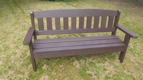 Beautiful Brown Recycled Plastic Benches | Picnic-Benches.uk