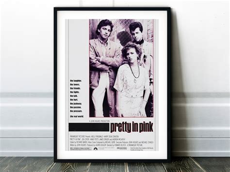 Pretty In Pink Movie Poster Classic 80 S Vintage Wall Etsy