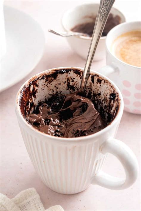 Nutella Mug Cake Only 3 Ingredients Needed And Takes 1 Minute To Make