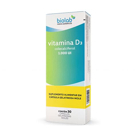 Vitamina D Biolab Ui Caixa C Psulas P