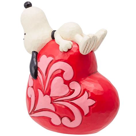 Jim Shore Snoopy Laying On Heart 525 Cuddle Decor