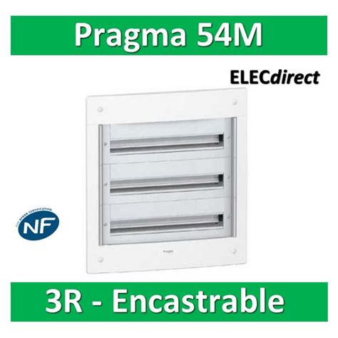 Schneider Coffret électrique PRAGMA encastré 54 modules 3