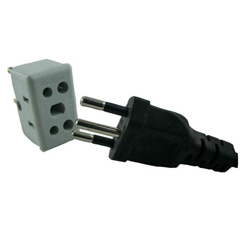 Adaptador de Tomadas Universal 10A e 20A ampéres 2 e 3 pinos e pino