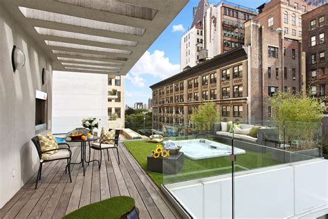 Apartment Amazing Luxury New York Penthouse Apartments Balcony And