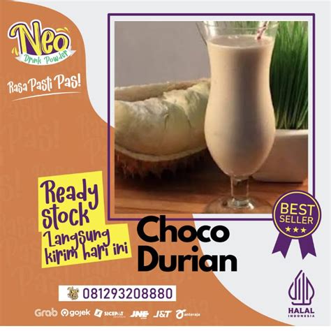 Jual Bubuk Minuman Rasa Choco Durian 1Kg Choco Durian Powder Bubuk Rasa