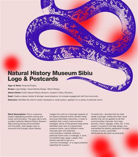 Natural History Museum Logo & Postcards :: Behance