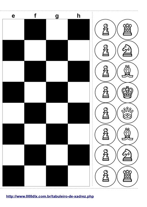 Tabuleiro De Xadrez Imprimir - Tabuleiro De Xadrez Para Imprimir Com Pecas Tabuleiro De Xadrez,
