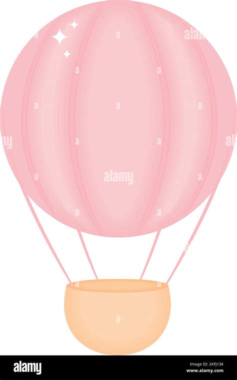 Pink Hot Air Balloon Stock Vector Image Art Alamy