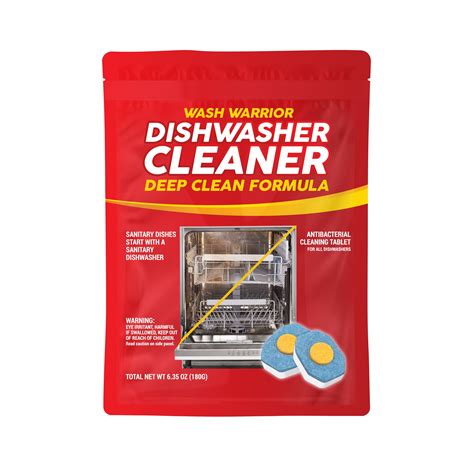 Wash Warrior Dishwasher Deep Cleaning Tablets Free Gift SMALL PACK