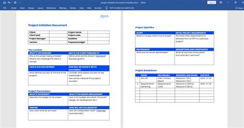 How To Create A Project Initiation Document With Template