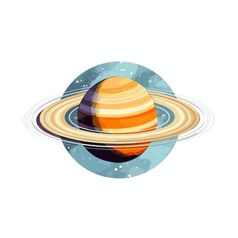 Premium Psd Saturn Solar System Fantasy Graphical Style Illustration