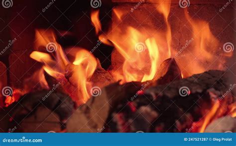 Firewood In Oven And Fireplace Wood Burning Fire Firewood In