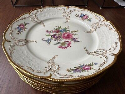 Set Of 8 1960 S Rosenthal Sanssouci Ivory Diplomat Dinner Plates 9 75