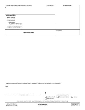 Fillable Online Signature Of Declarant Fax Email Print Pdffiller