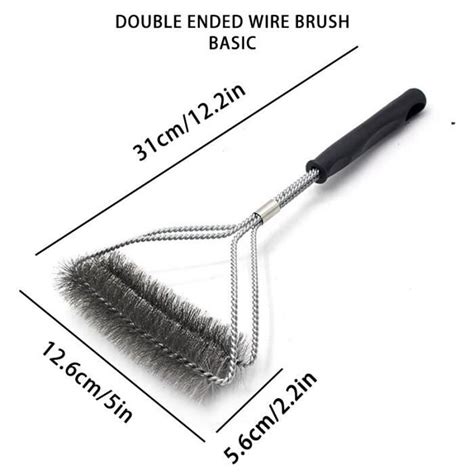 Brosse De Nettoyage Poils En Acier Inoxydable De Grille De Bbqs