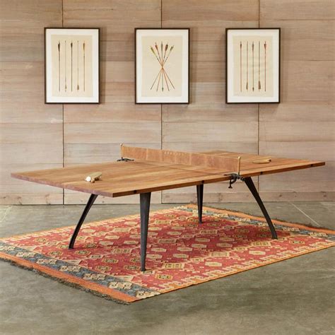 This Beautiful Wood Ping Pong Table Does Double Duty as a Dining Table