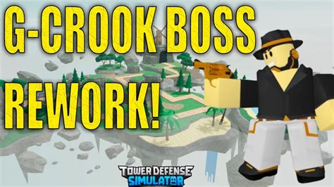 Golden Crook Boss Rework Tower Defense Simulator Youtube