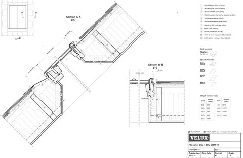 VELUX professional - Conservation roof windows drawings