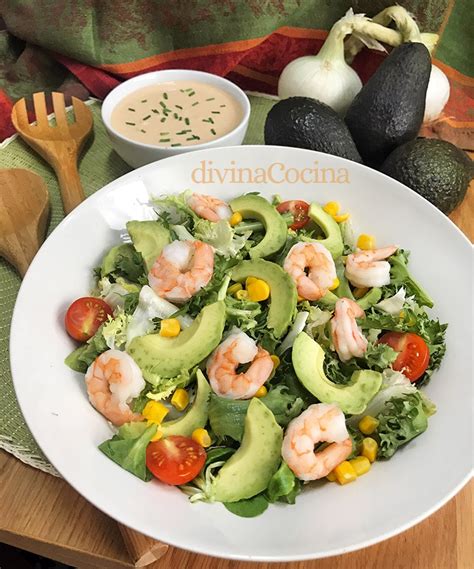 Ensalada De Aguacate Y Gambas DIVINA COCINA