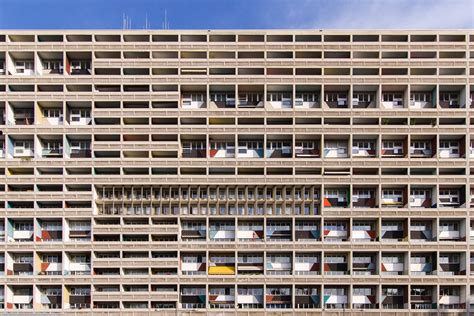 Façade detail of Unité d’Habitation Berlin, Germany (1958) by Le ...