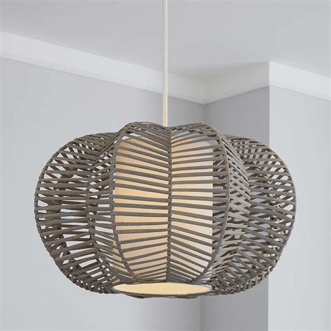 Weave Wicker Natural Easy Fit Pendant Light Shades Bedroom Ceiling