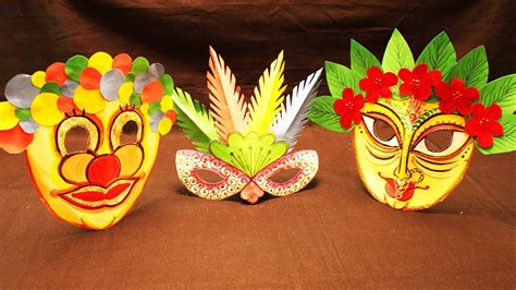 How to make paper masks for party for kids || paper Arts and Crafts ||#mycreativehub - YouTube