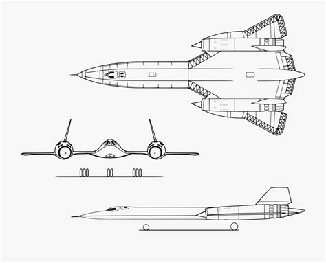 Airplane Side View Drawing