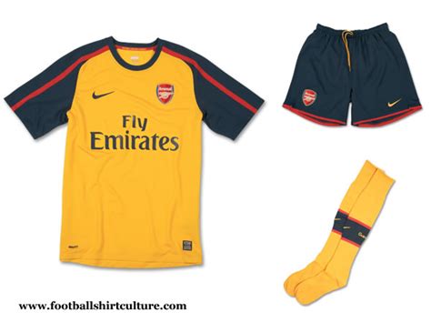 Arsenal Yellow Kit Nike Vintage Nike Arsenal Fc Football Jersey 1999