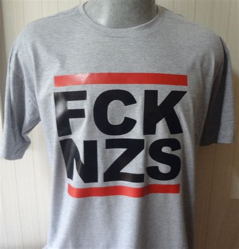 Camiseta Fck Nzs Fuck Nazis Antifa Mescla Pronta Entrega Parcelamento