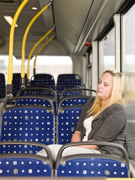 Sleeping On The Bus Stock Image Image Of Traffic Chair 22174711