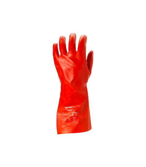 Buy Ansell Pva Red Polyvinyl Alcohol Immersion Gloves Econo