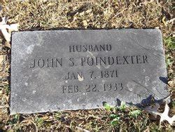 John S Poindexter 1871 1934 Mémorial Find a Grave