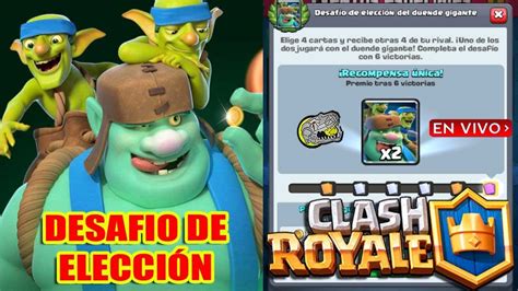 Desafi De Elecci N Del Duende Gigante Clash Royale Multi Torneos