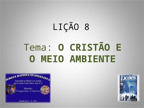 PPT Lição 8 o cristão e o meio ambiente DOKUMEN TIPS