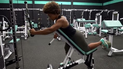 Pulldown Straight Arm Prone 45 Incline Neutral One Arm YouTube