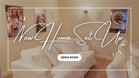 BRAND NEW HOUSE* MEDIA ROOM SET UP | Adding Fall/Halloween Movie ...