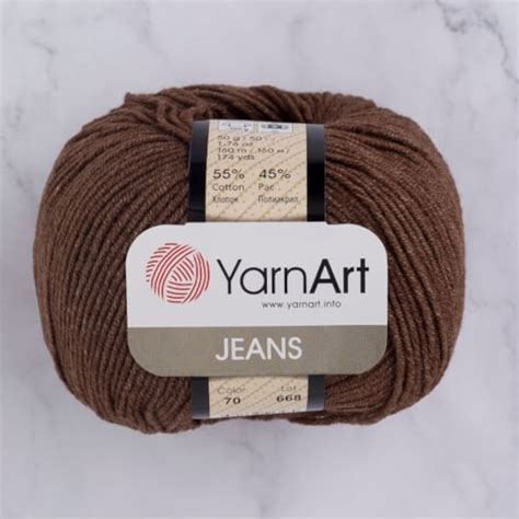 Yarnart Jeans Best Amigurumi Yarn Dark Brown Hair Color Etsy