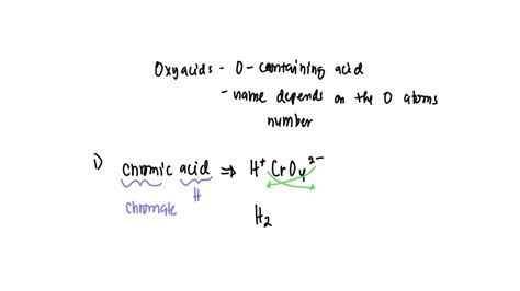 SOLVED: write he formula for chromic acid carbonic acid oxalic acid