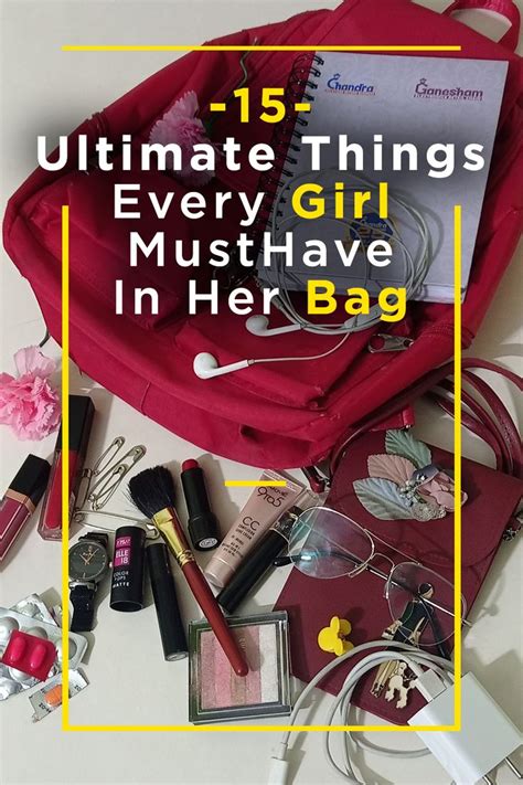 15 Ultimate Things Every Girl Must Have In Her Bag In 2024 Purse Essentials Small Purse