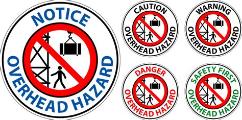 Danger Sign Overhead Hazard 29843766 Vector Art at Vecteezy