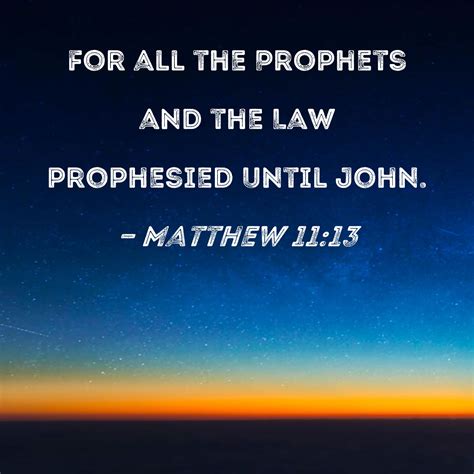 Gospel Of Matthew Prophesy