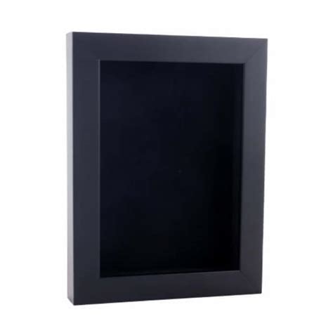 Classic Black Wood Shadow Box Frame With Acrylic Front 30 Sizes Black Suede Backing 4x6 4x6