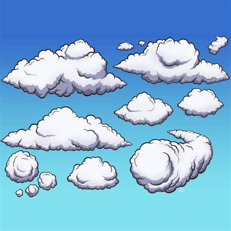 Cartoon Clouds In Sky By Themaskedtooner On Deviantart